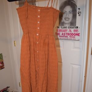 Burnt Orange Maxi Dress